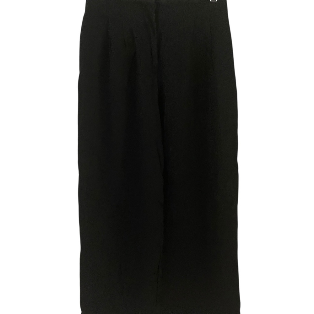 Zara Black Women Pants Wide Leg Size S - Picture 2 of 7